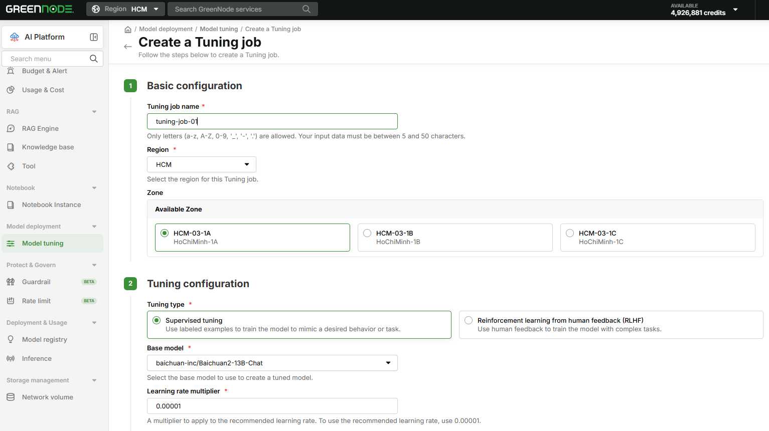 greennode-ai-platform-model-tuning